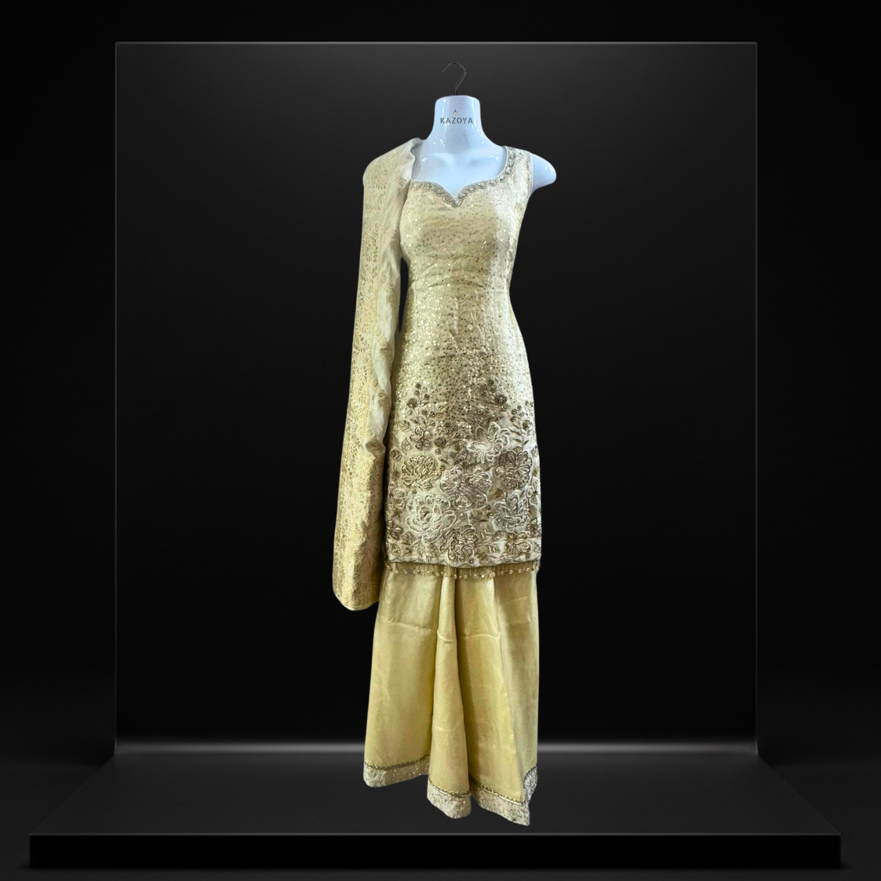 Embroidered Sharara Suit